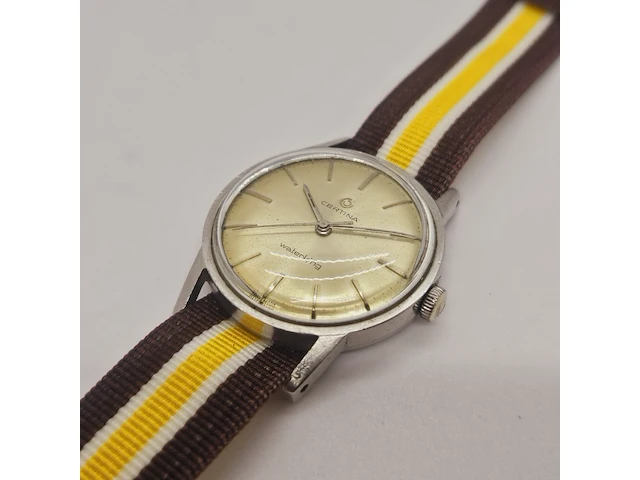 Vintage certina waterking mechanisch horloge - afbeelding 3 van  6
