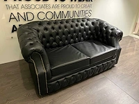Vintage design sofa - zwart - afbeelding 8 van  11