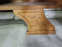 Vintage dressoir met 2 deuren, lade en een glasdeur in lood - afbeelding 3 van  17