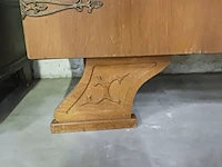 Vintage dressoir met 2 deuren, lade en een glasdeur in lood - afbeelding 13 van  17