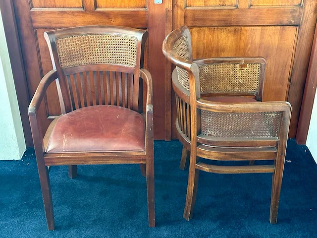 Vintage eetkamerstoel (2x) - afbeelding 1 van  3