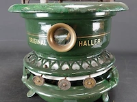 Vintage emaillen haller oliestel - afbeelding 1 van  5