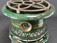 Vintage emaillen haller oliestel - afbeelding 2 van  5