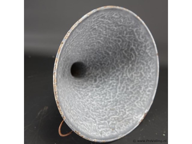 Vintage emaillen trechter - afbeelding 3 van  5