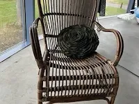 Vintage fauteuil met kussen - afbeelding 1 van  4
