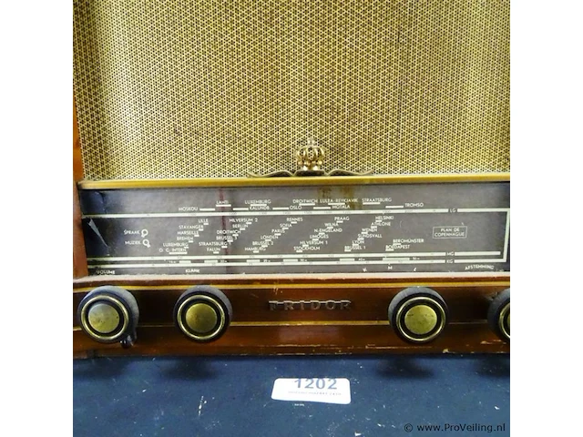 Vintage fridor radio - afbeelding 3 van  5