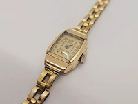Vintage glashütte 20 micron gouden dameshorloge - mechanisch - afbeelding 3 van  7