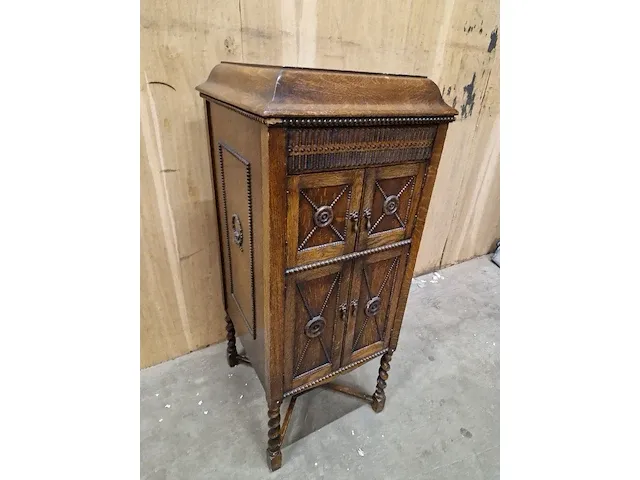 Vintage grammofoon meubel - afbeelding 3 van  17