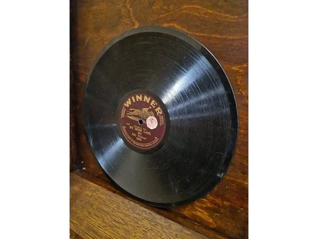 Vintage grammofoon meubel - afbeelding 12 van  17