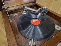 Vintage grammofoon meubel - afbeelding 14 van  17