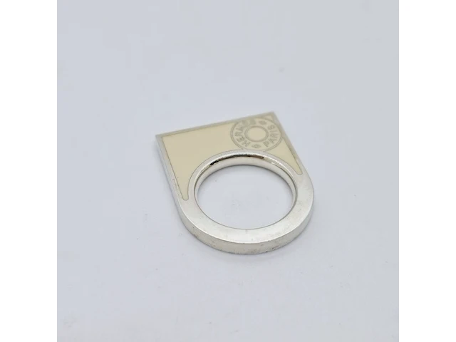 Vintage hermes zilveren ring - maat 51 - afbeelding 1 van  5