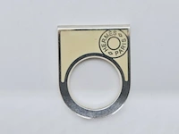 Vintage hermes zilveren ring - maat 51 - afbeelding 4 van  5