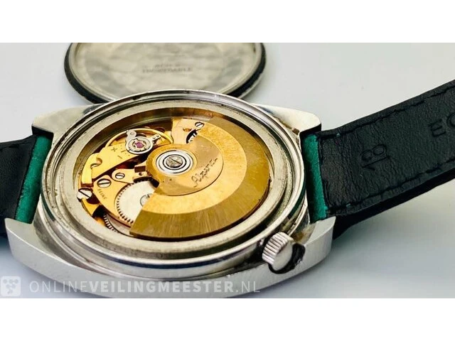 Vintage horloge - alpina automatic president - afbeelding 5 van  6