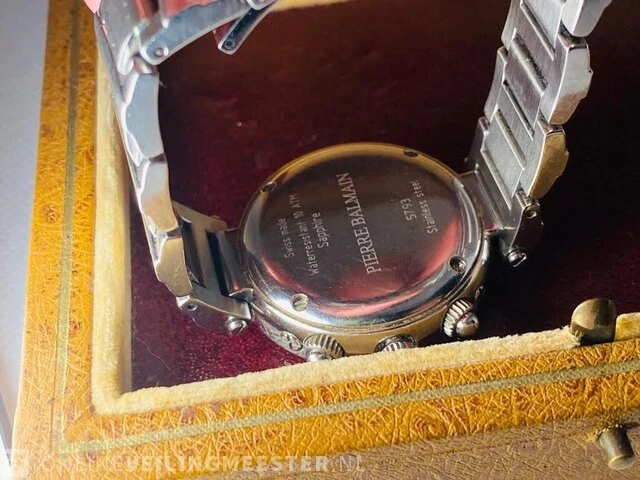 Vintage horloge - balmain swiss - chronograph - afbeelding 7 van  7