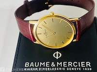 Vintage horloge - baume & mercier - 18kt gouden horloge