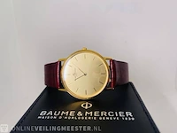 Vintage horloge - baume & mercier - 18kt gouden horloge - afbeelding 5 van  9