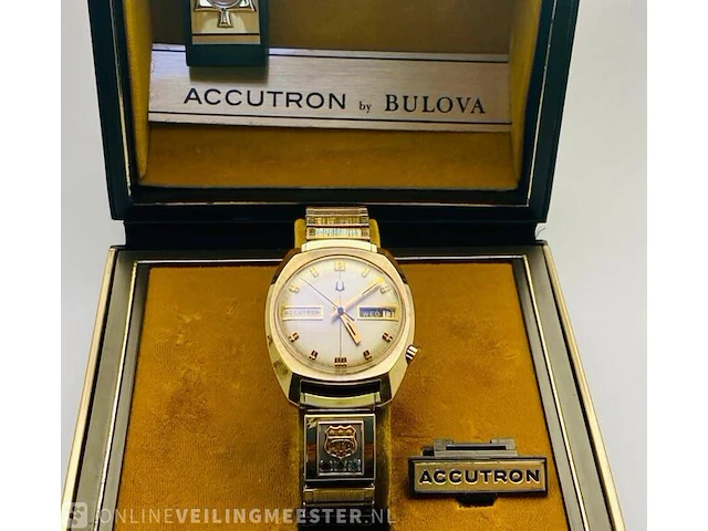 Vintage horloge - bulova accutron - zeldzaam stemvork horloge - afbeelding 7 van  9