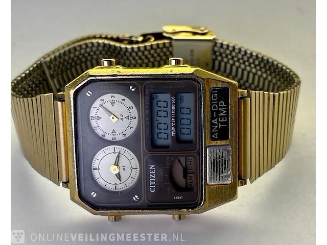 Vintage horloge - citizen ana-digi met thermostaat - afbeelding 1 van  10