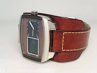 Vintage horloge - fossil - analoog-digitaal - afbeelding 2 van  5