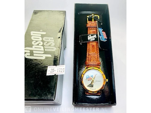 Vintage horloge - gibson usa - inclusief doos - afbeelding 1 van  3