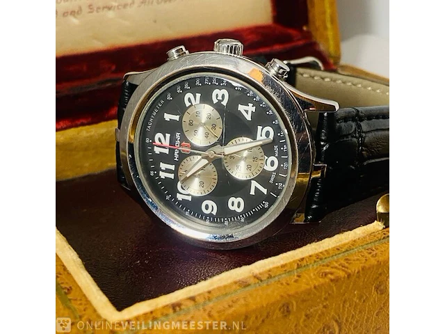 Vintage horloge - hanowa chronograph - afbeelding 1 van  6