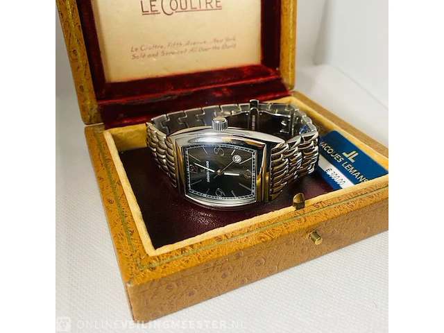 Vintage horloge - jacques lemans - art deco duikhorloge - afbeelding 1 van  9