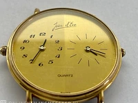 Vintage horloge - jean l'eve - twin quartz dual timer - afbeelding 1 van  4