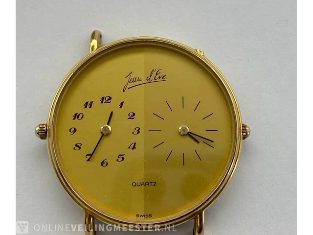 Vintage horloge - jean l'eve - twin quartz dual timer - afbeelding 2 van  4