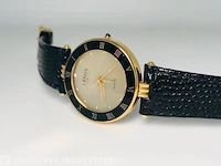 Vintage horloge - jemis tokyo - diamantgeslepen glas - afbeelding 5 van  6