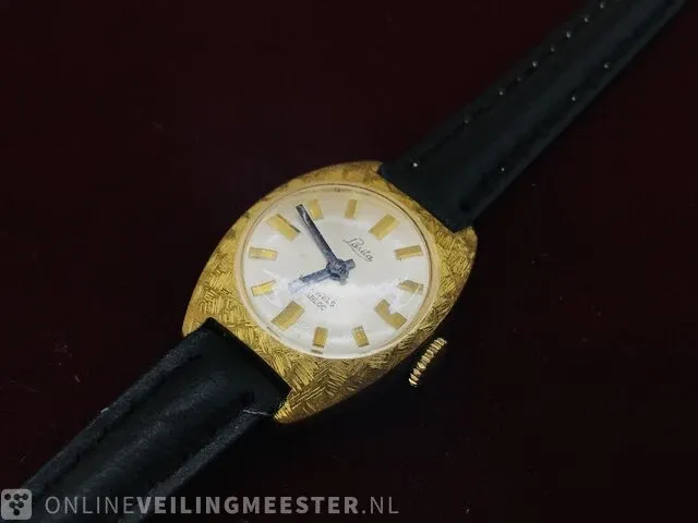 Vintage horloge - lasita 17 jewels - art deco - afbeelding 1 van  7