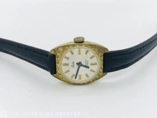 Vintage horloge - lasita 17 jewels - art deco - afbeelding 3 van  7