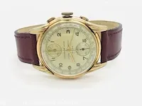 Vintage horloge - lycke watch chronograph suisse - mechanisch - afbeelding 2 van  6