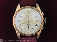 Vintage horloge - lycke watch chronograph suisse - mechanisch - afbeelding 5 van  6
