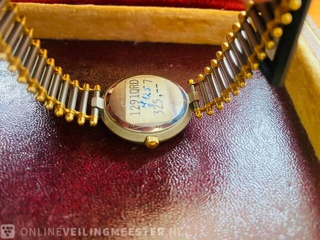 Vintage horloge - monté - two tone - afbeelding 4 van  5