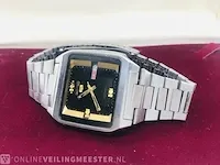 Vintage horloge - seiko 5 automatic daydate - zeldzaam tank horloge - afbeelding 1 van  7