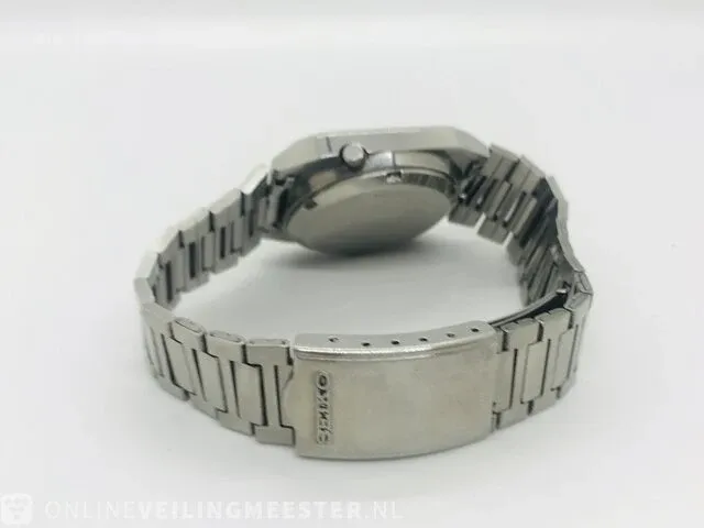 Vintage horloge - seiko 5 automatic daydate - zeldzaam tank horloge - afbeelding 6 van  7