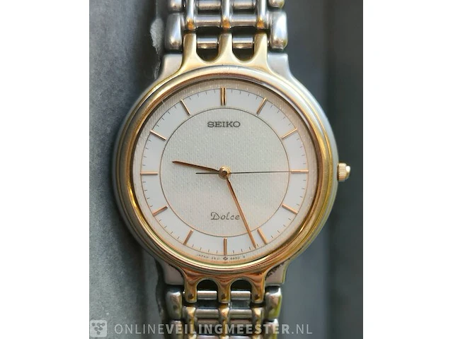 Vintage horloge - seiko dolce - snowflake wijzerplaat - afbeelding 1 van  5