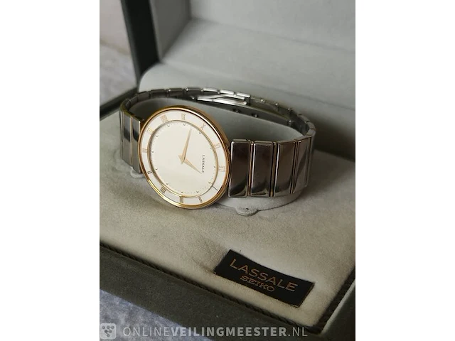Vintage horloge - seiko lassale - dresswatch - afbeelding 1 van  6