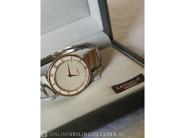 Vintage horloge - seiko lassale - dresswatch - afbeelding 3 van  6