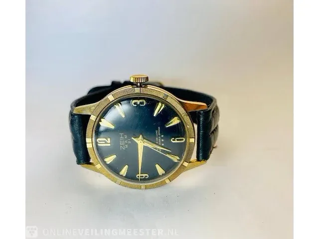 Vintage horloge - zeih m.a.m. super de luxe - mechanisch - afbeelding 3 van  5