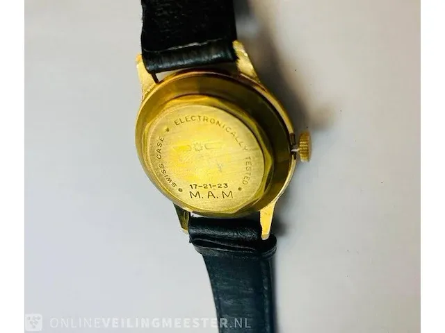 Vintage horloge - zeih m.a.m. super de luxe - mechanisch - afbeelding 5 van  5