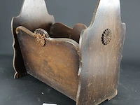Vintage houten lectuurbak