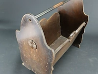 Vintage houten lectuurbak - afbeelding 4 van  5