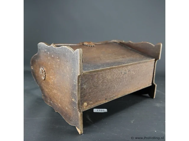 Vintage houten lectuurbak - afbeelding 5 van  5