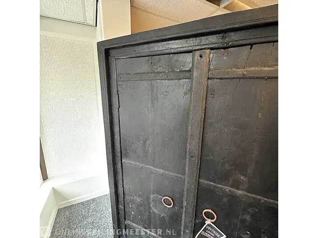 Vintage kast, 111x43x187 cm - afbeelding 4 van  5