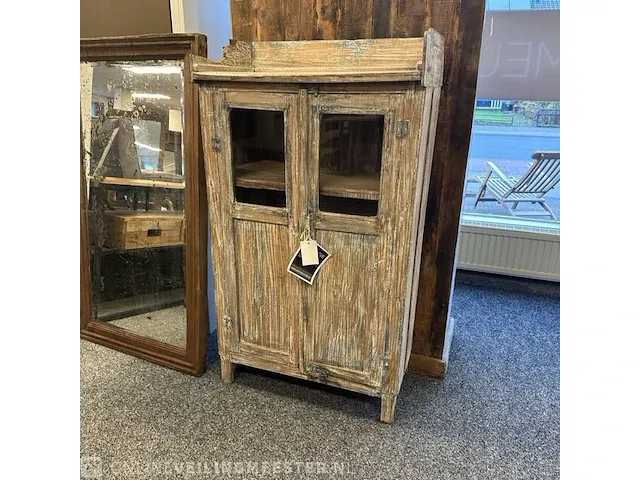 Vintage kast, 75x40x136 cm - afbeelding 1 van  4