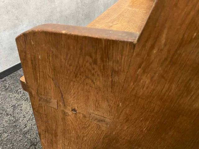 Vintage kerkbank 160cm - afbeelding 10 van  18