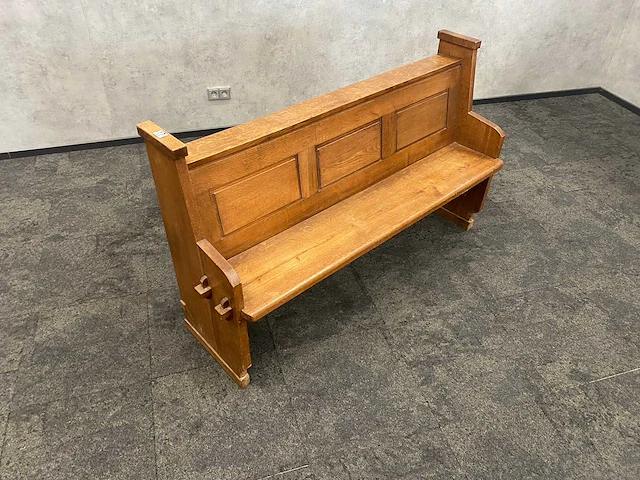 Vintage kerkbank 160cm - afbeelding 12 van  18