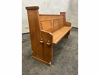 Vintage kerkbank 160cm - afbeelding 13 van  18