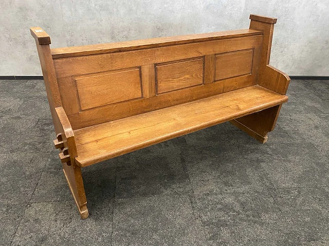 Vintage kerkbank 160cm - afbeelding 17 van  18